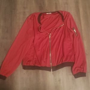 Red and Black Bomber Jacket xxl